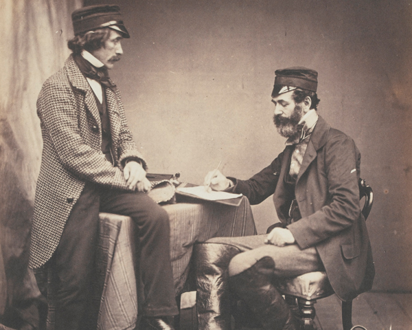 Dr Sutherland and Robert Rawlinson of the Sanitary Commission, 1855