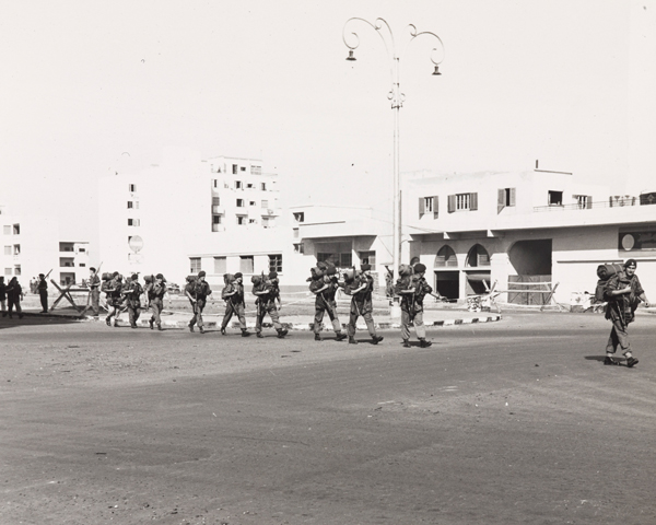 Royal Marine Commandos withdrawing from Suez, November 1956 