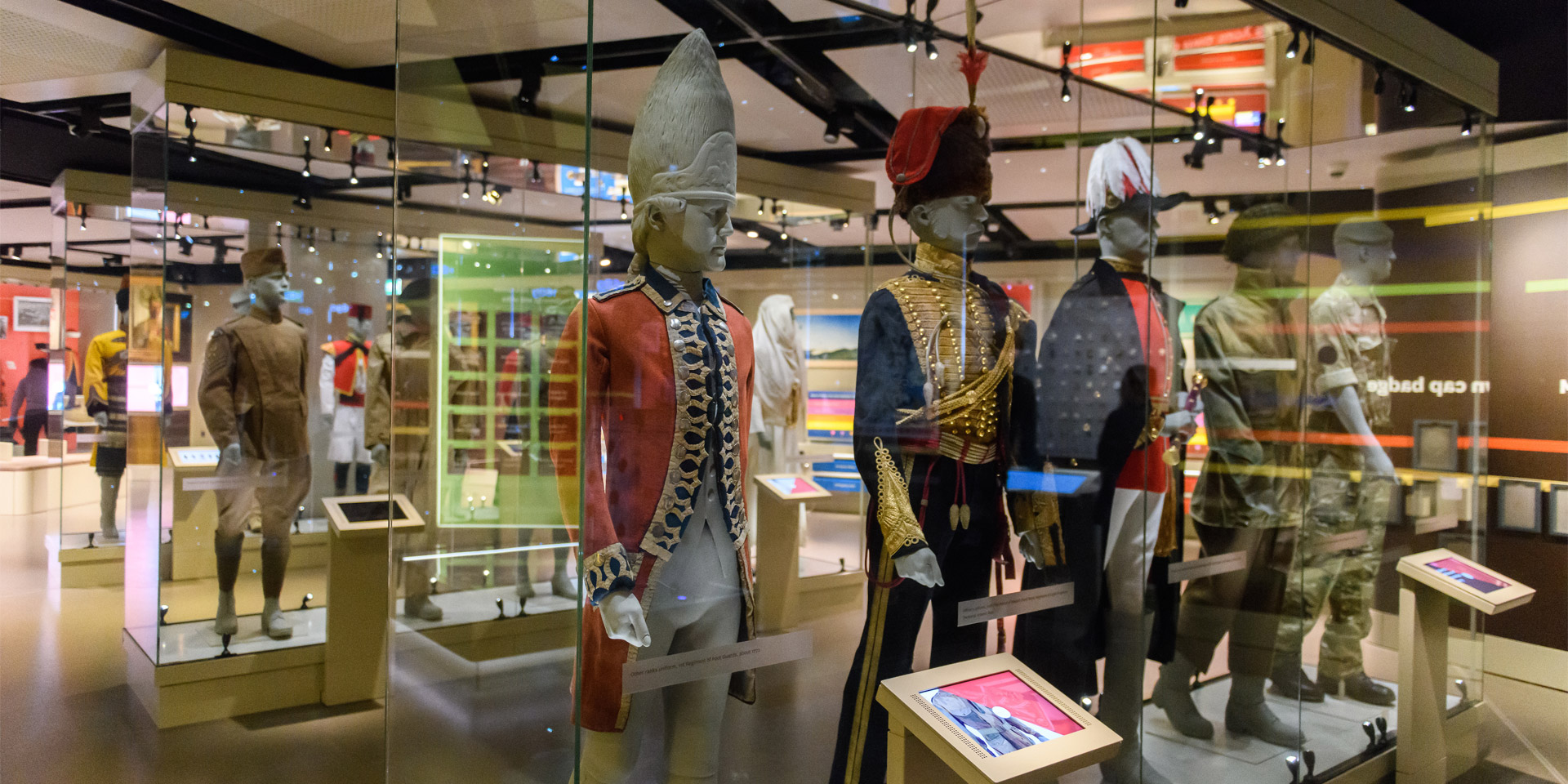 Uniforms display in Army gallery