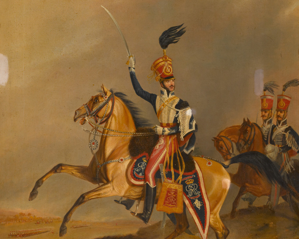 Officer of the 15th Light Dragoons (Hussars), 1825