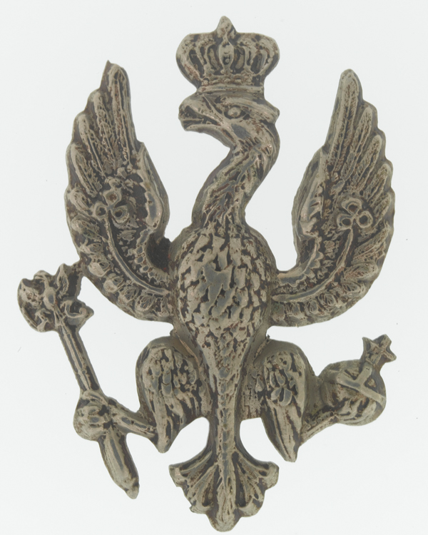 Collar badge, other ranks, 14th (King's) Hussars, c1900