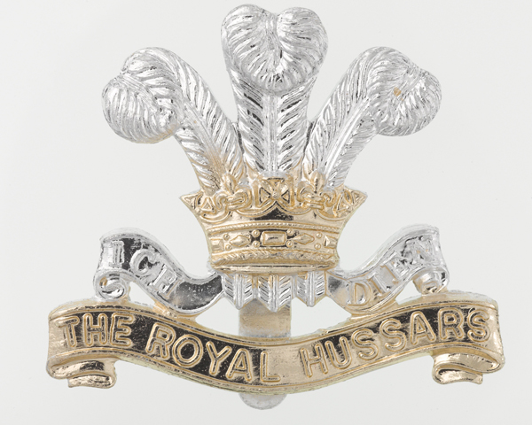 Other ranks cap badge, Royal Hussars (Prince of Wales’s Own), c1991