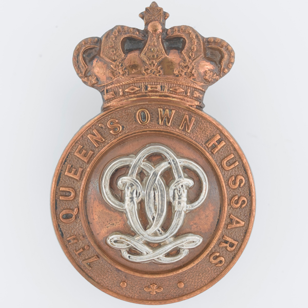 Cap badge, 7th (Queen's Own) Hussars, c1900 