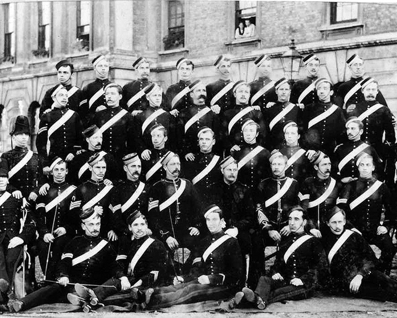 Members of ‘H’ Troop, 3rd King’s Own Hussars, Aldershot, 1882