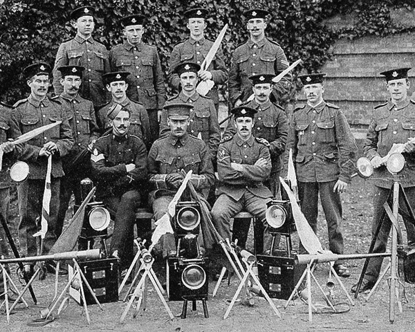 Signallers of the 8th (King's Royal Irish) Hussars, c1908