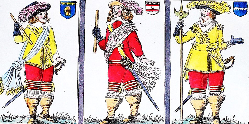 A trio of officers from the English Civil War