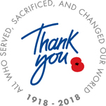 The Royal British Legion's Thank You logo