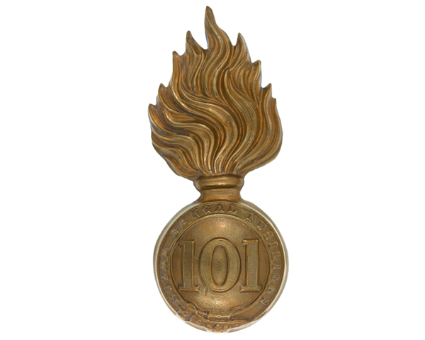Other ranks' busby badge, 101st Regiment of Foot (Royal Bengal Fusiliers), c1862