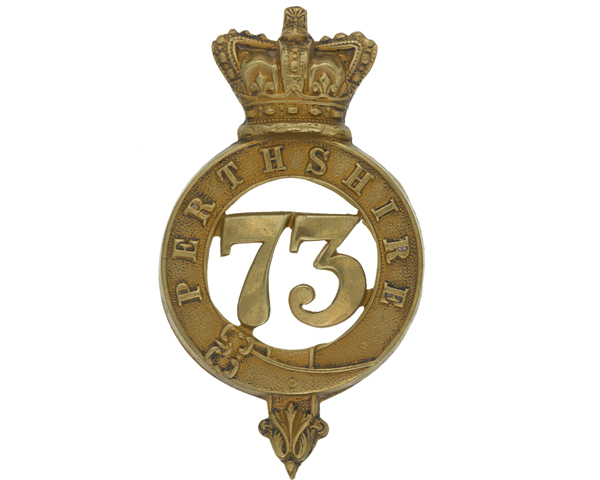 Glengarry badge, 73rd (Perthshire) Regiment of Foot, c1874