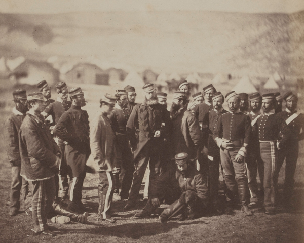 Colonel Doherty and men of the 13th Light Dragoons, Crimea, 1855