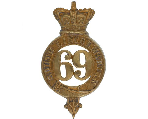 Glengarry badge 69th (South Lincolnshire) Regiment, c1874