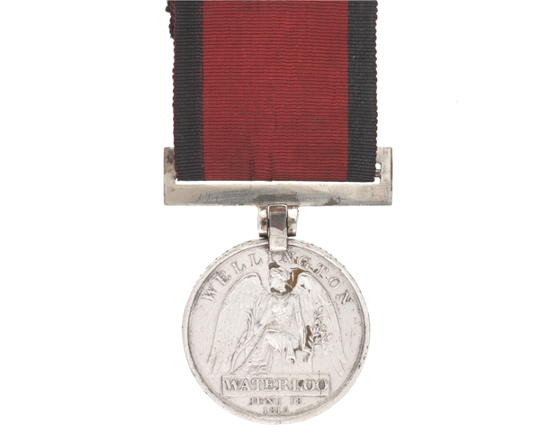 Waterloo Medal 1815 awarded to Captain Archibald Armstrong, 71st (Highland) Regiment (Light Infantry), 1815