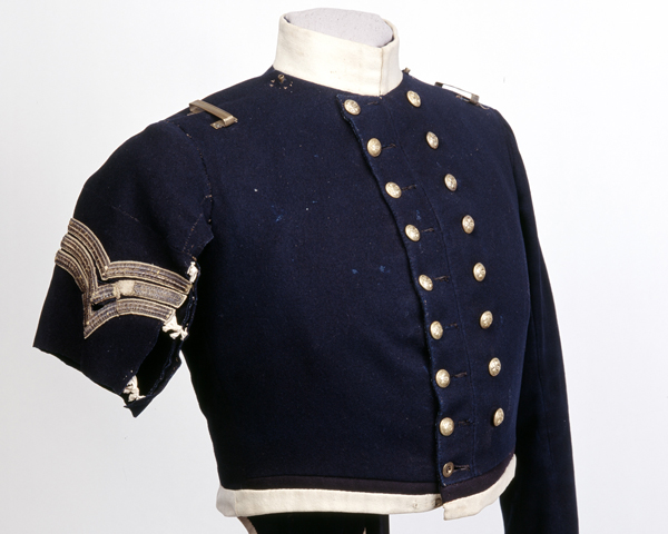 Coatee worn by Sergeant Frederick Peake, 13th (Light) Dragoons, at Balaklava, 1854