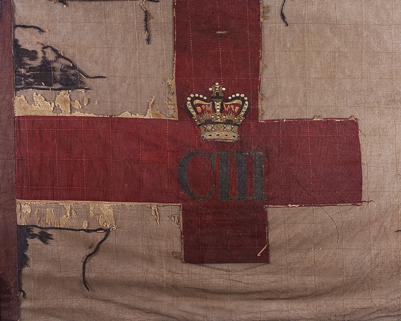 Queen's Colour of the 103rd Regiment of Foot (Bombay Fusiliers), c1871
