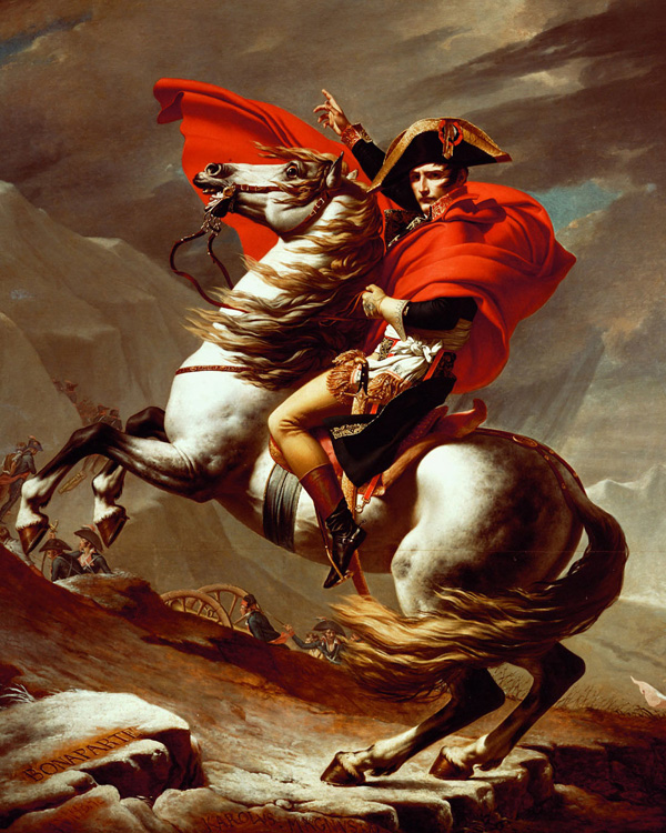 Napoleon at the St Bernard Pass, Jacques-Louis David