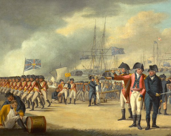 British troops landing in Holland, 1799