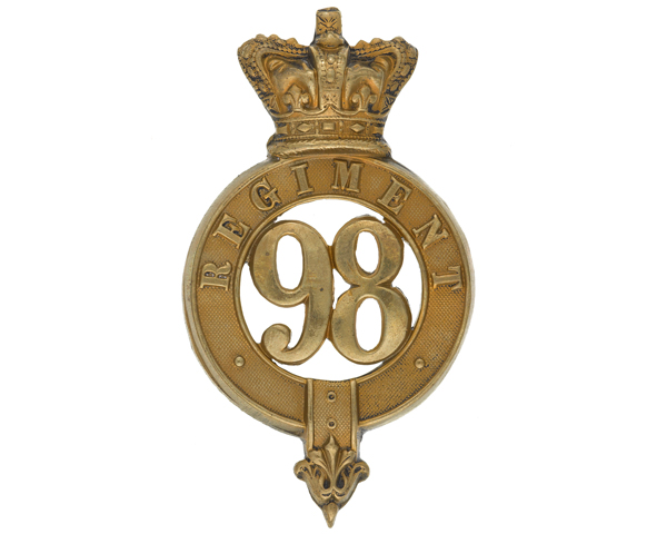 Glengarry badge, 98th (Prince of Wales’s) Regiment of Foot, c1874