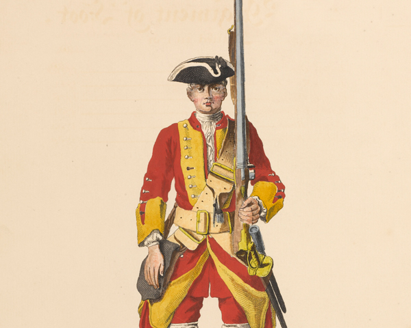A soldier of the 29th Regiment, c1745