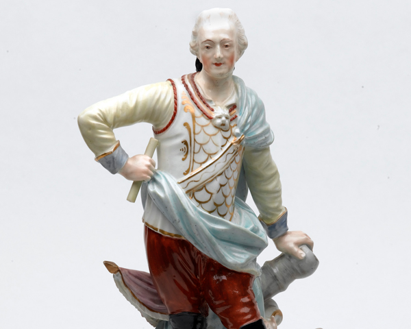 Figurine of Field Marshal Henry Conway, a leading opponent of British policy during the war, c1773 