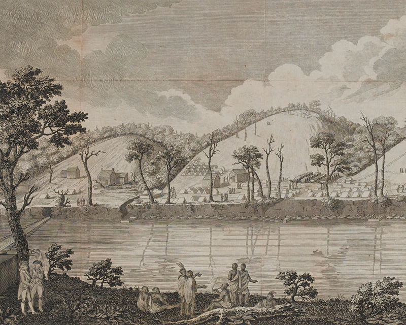 A view of the River Hudson near Stillwater, upstate New York, 1777