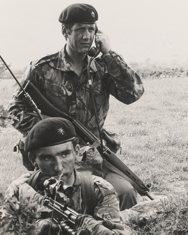 Soldiers of The Worcestershire and Sherwood Foresters, Northern Ireland, 1977