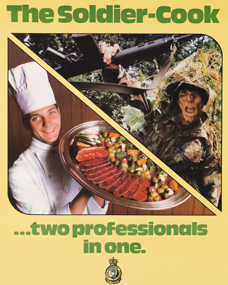 'The Soldier Cook two professionals in one. The Army Catering Corps', 1982