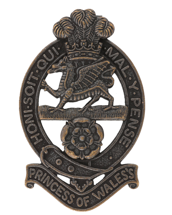 Cap badge, The Princess of Wales’s Royal Regiment, c2015