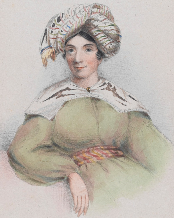 Drawing of Lady Florentia Sale, 1843. 
