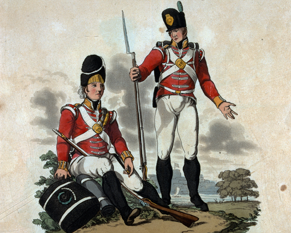 Soldiers of the 29th Regiment, 1812