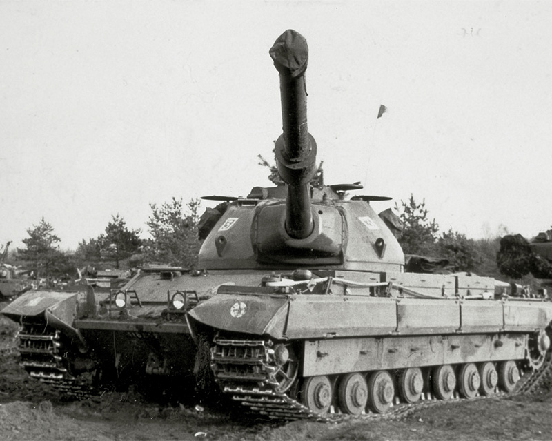 A Conqueror tank on exercise in Germany, 1960