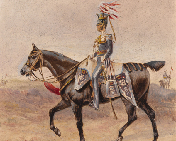Officer of the 17th Regiment of (Light) Dragoons (Lancers), c1825