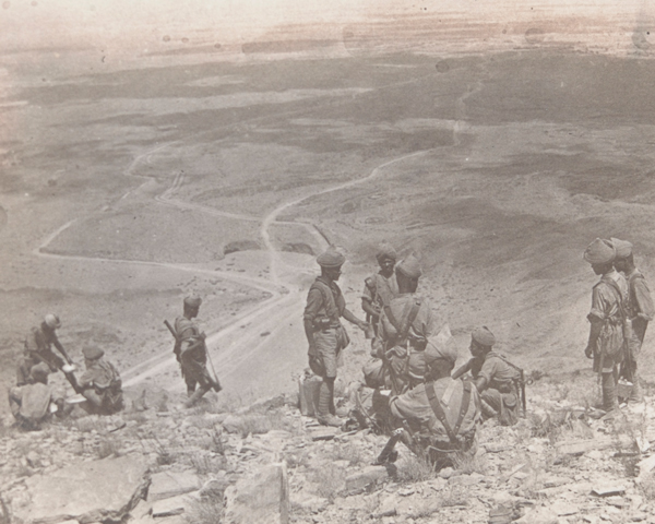 Indian Army picquet overlooking the Khyber Pass, 1919 