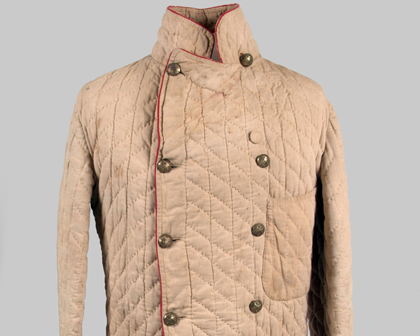 Quilted jacket worn by a member of the 9th Lancers, Afghanistan, c1880 