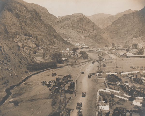 The ropeway transit system at Landi Kotal in the Khyber, 1919