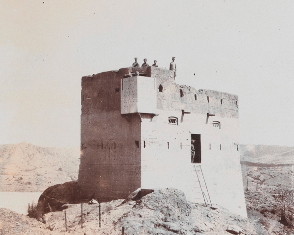 A frontier blockhouse at Jandola in Waziristan, c1920