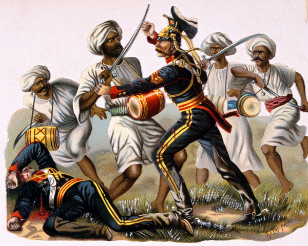 Sergeant Henry Hartigan, 9th Lancers, winning the VC at Badle-ke-Serai, near Delhi, 1857