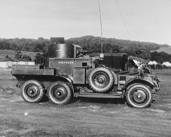 Lanchester armoured car of 'A' Squadron, 12th Royal Lancers, c1939 