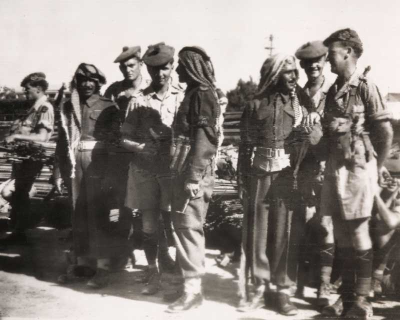 Members of the 1st Cameronians in Jordan, 1958