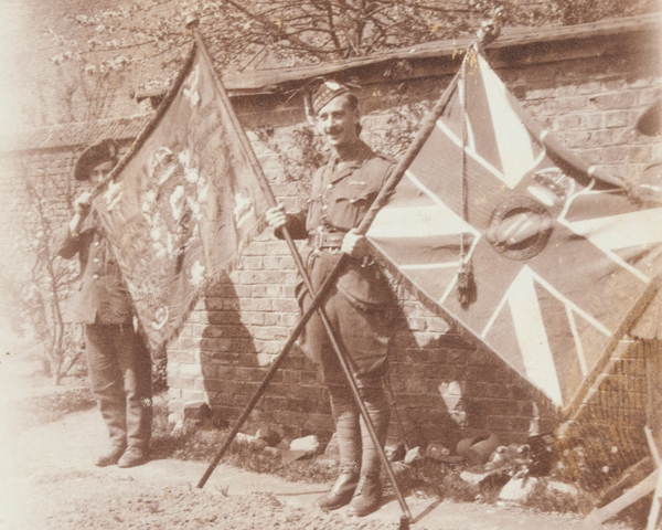 The Colours of a battalion of the King's Own Scottish Borderers, c1916 