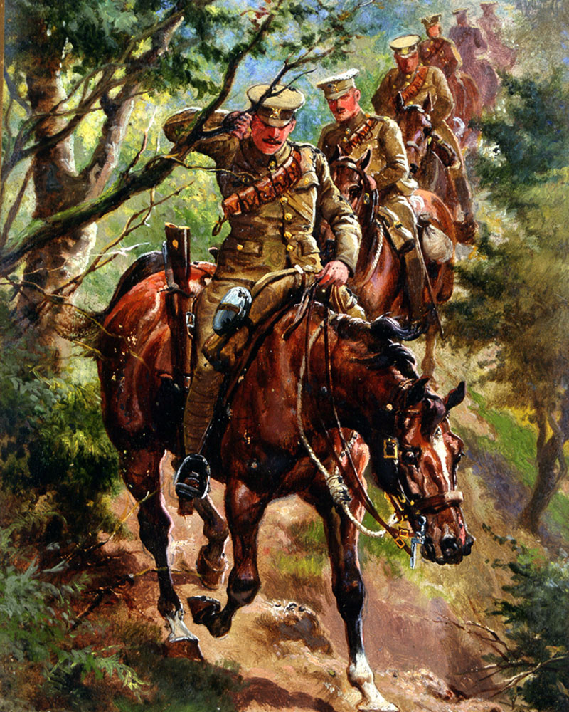 6th Dragoon Guards (The Carabiniers) on patrol, c1905 