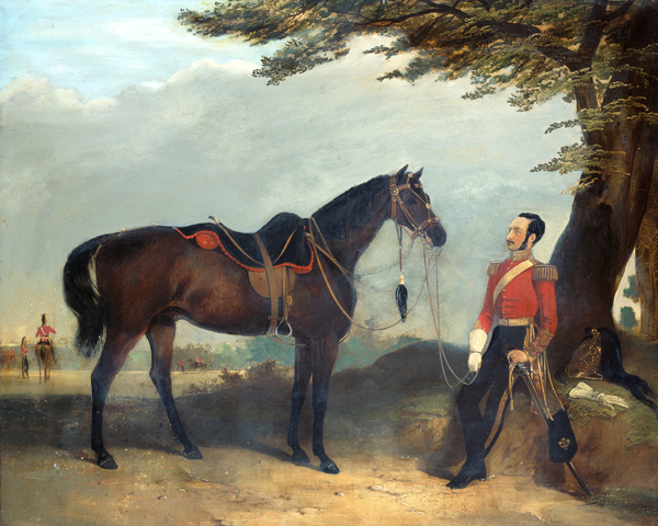 An officer of the 3rd (Prince of Wales's) Dragoon Guards, c1850