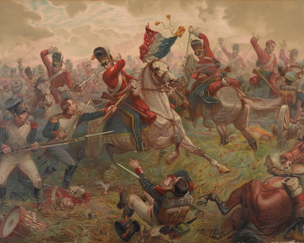 Sergeant Charles Ewart, 2nd (Royal North British) Dragoons, capturing an Imperial Eagle at Waterloo, 1815
