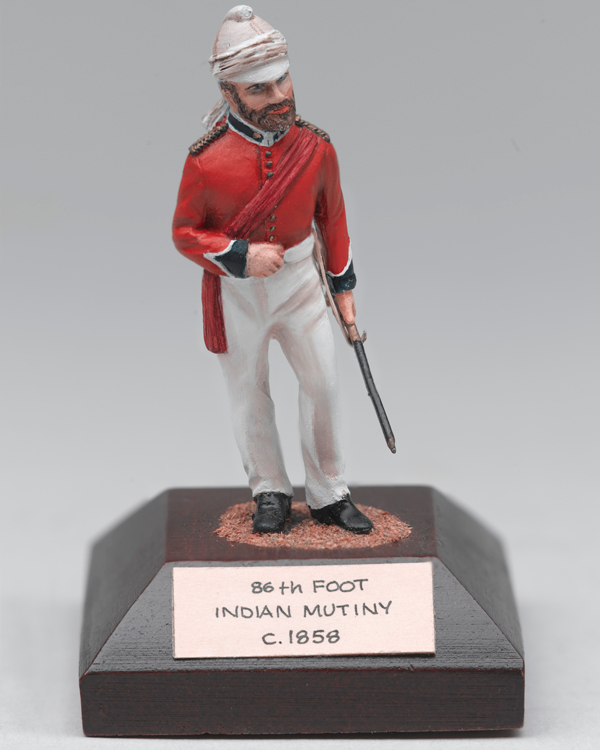 Model British officer of the 86th (Royal County Down) Regiment, c1858
