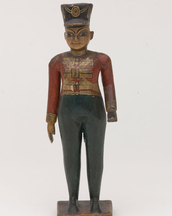 Carved wooden figure of a British officer of the 3rd Madras (European) Infantry, c1854