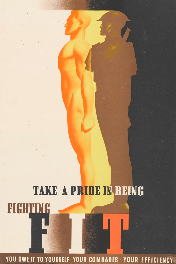 'Take a Pride in being Fighting Fit' poster by Abram Games, 1942