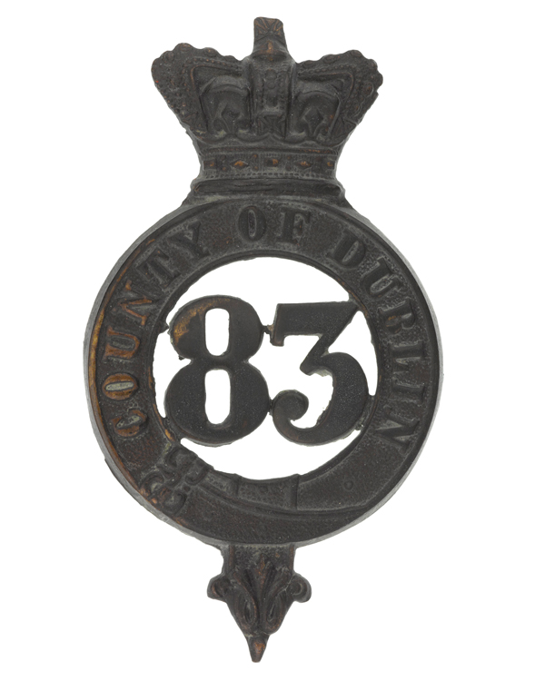 Glengarry badge, 83rd (County of Dublin) Regiment, c1874