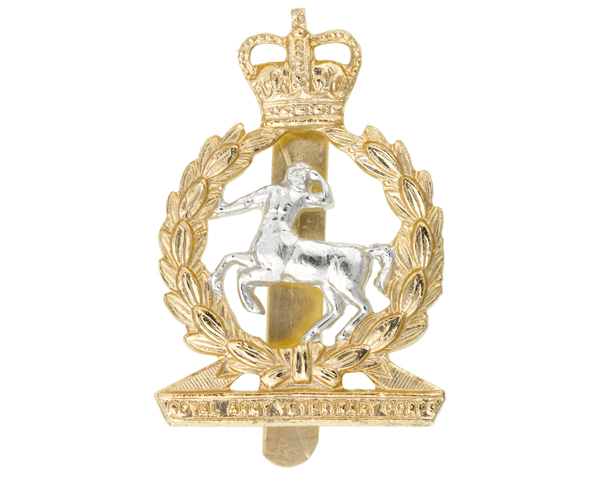 Other ranks' cap badge, Royal Army Veterinary Corps, c1965