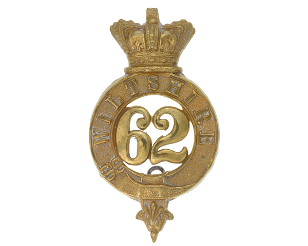Other ranks’ glengarry badge, 62nd (The Wiltshire) Regiment of Foot, c1874