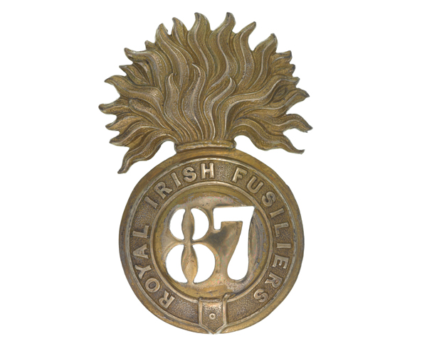 Glengarry badge, other ranks, 87th (Royal Irish Fusiliers) Regiment, c1874