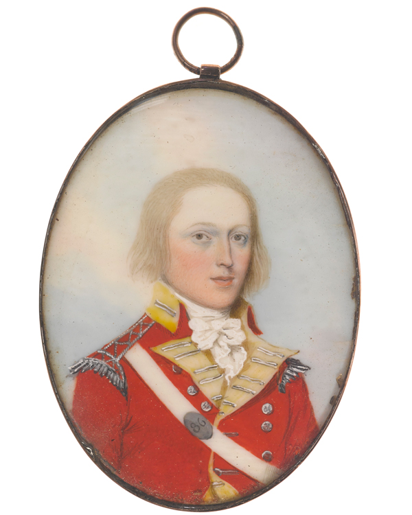 Miniature of Lieutenant John Daniel, 86th Regiment, c1798